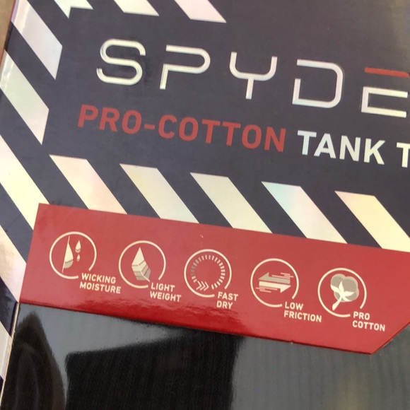 SPYDER LARGE Pro-Cotton 4 Pk Tank Tops - Picture 4 of 8